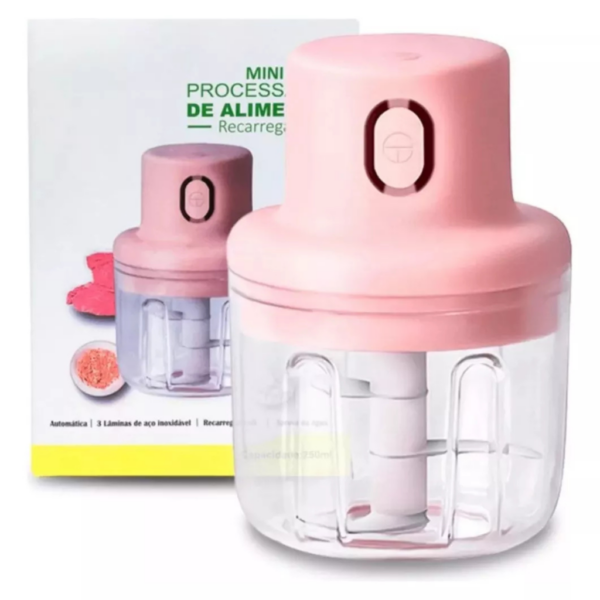 Mini Processador De Alimentos Elétrico 250ml Triturador Recarregável Sem Fio Utensilio de cozinha - Image 8