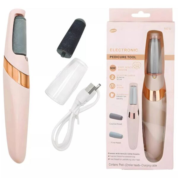 Lixador Para Pés Elétrico - Esfoliante Tira Calos Pedicure Portátil - Image 5