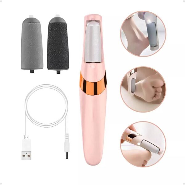Lixador Para Pés Elétrico - Esfoliante Tira Calos Pedicure Portátil - Image 9
