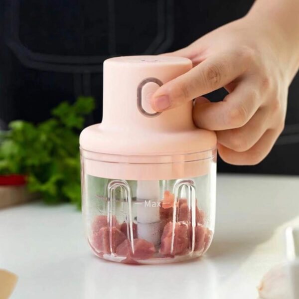 Mini Processador De Alimentos Elétrico 250ml Triturador Recarregável Sem Fio Utensilio de cozinha - Image 13