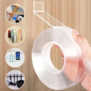 Fita Nano Mágica - Dupla Face - Extra Forte - Lavável - Gel Auto Colante - 3M - Fita de montagem impermeável multiuso