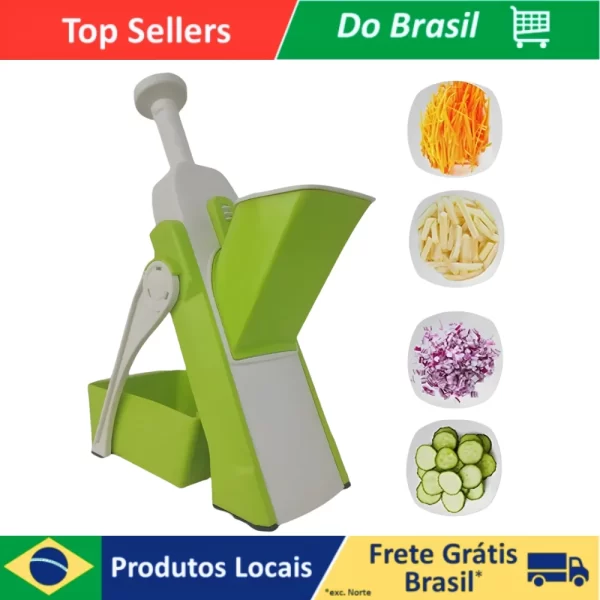 Cortador De Legumes Multifuncional 5 Funções - Fatiador De Alimentos Profissional Mandoline - Image 2
