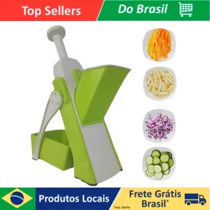 Cortador De Legumes Multifuncional 5 Funções - Fatiador De Alimentos Profissional Mandoline