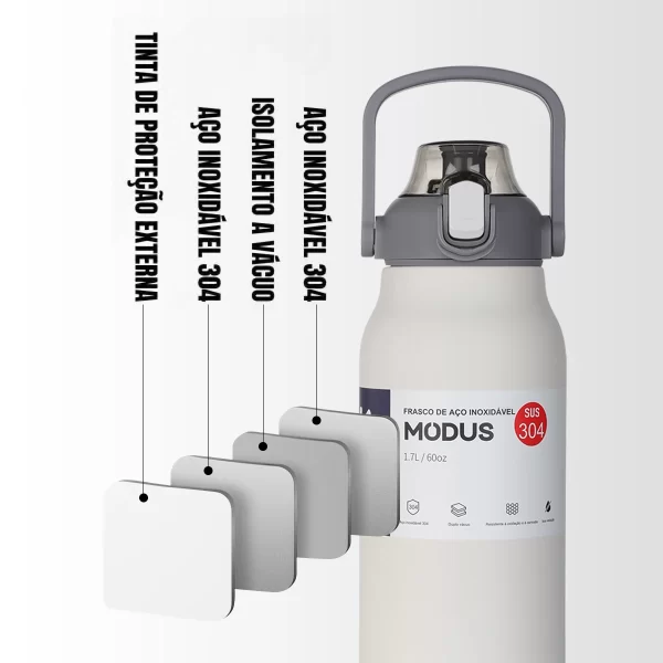 Garrafa térmica de água portátil de grande capacidade, caneca térmica, garrafa de água, copo térmico, aço inoxidável - Image 13