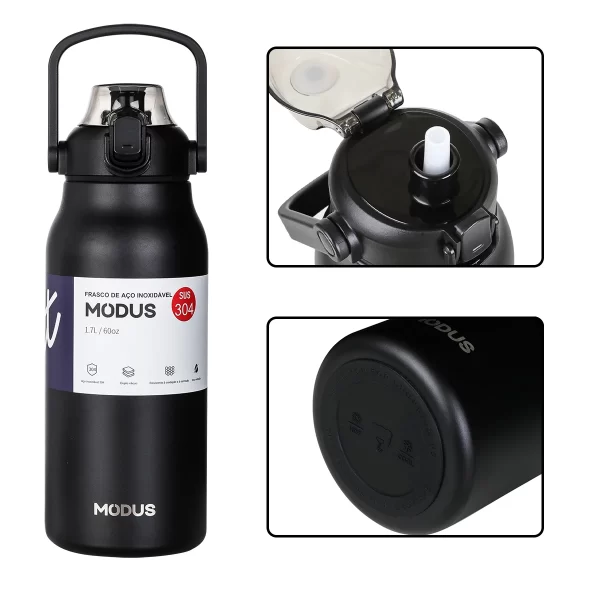 Garrafa térmica de água portátil de grande capacidade, caneca térmica, garrafa de água, copo térmico, aço inoxidável - Image 11