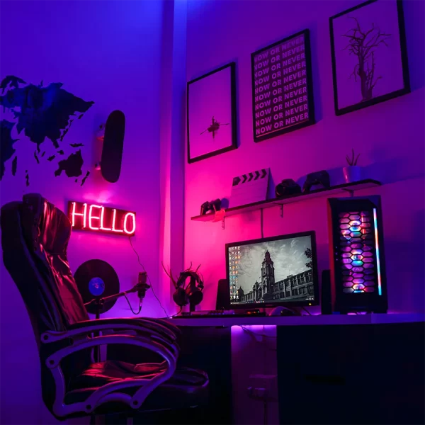 Fita LED RGB 5050 Rolo 5m Ip65 - Resistente à Água com Controle Remoto e Fonte Bivolt 12V – Iluminação Multicolorida - Image 8