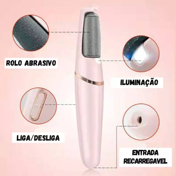 Lixador Para Pés Elétrico - Esfoliante Tira Calos Pedicure Portátil - Image 7