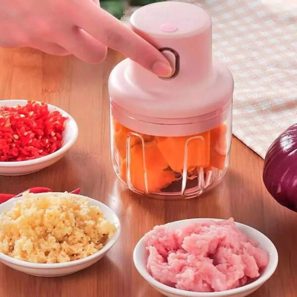 Mini Processador De Alimentos Elétrico 250ml Triturador Recarregável Sem Fio Utensilio de cozinha - Image 15
